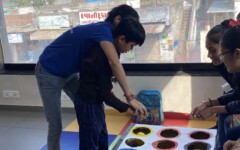 Children participating in group therapy session at SETU CDC Ahmedabad