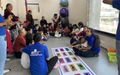 Children participating in group therapy session at SETU CDC Ahmedabad