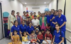 Children participating in group therapy session at SETU CDC Ahmedabad