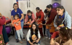 Children participating in group therapy session at SETU CDC Ahmedabad
