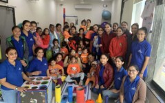Children participating in group therapy session at SETU CDC Ahmedabad