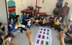 Children participating in group therapy session at SETU CDC Ahmedabad