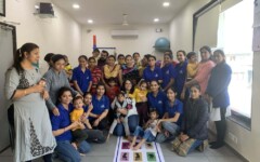 Children participating in group therapy session at SETU CDC Ahmedabad