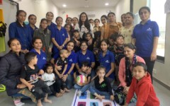 Children participating in group therapy session at SETU CDC Ahmedabad